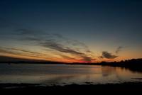 Beach in Galway at sunset