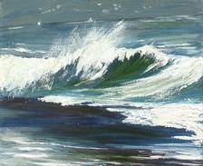 Foul Sound, Inis Oirr. A painting by Geraldine Folan