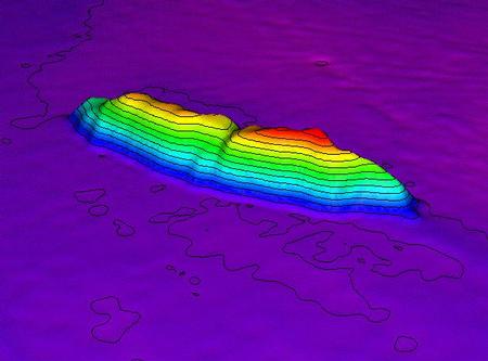 Multibeam Sonar image of the wreck of the Lusitania